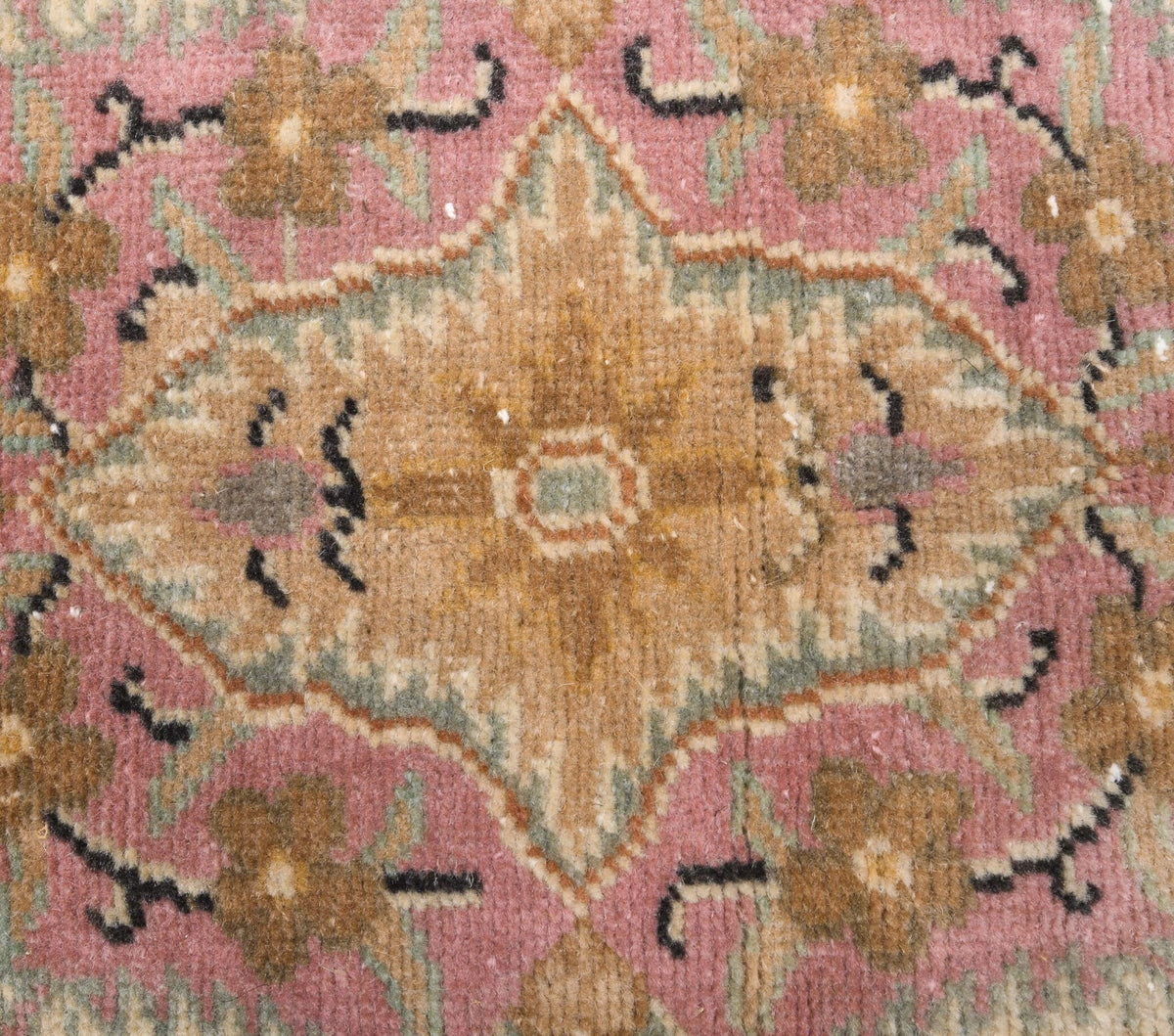 El yapımı vintage yolluk 71x211 cm çiçek desenli desenli yün - mekan görünümü