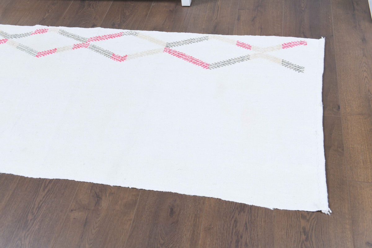 2x7 Wool Vintage Kilim Runner Rug