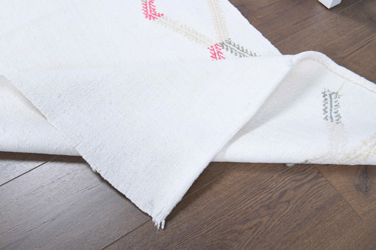 2x7 Wool Vintage Kilim Runner Rug