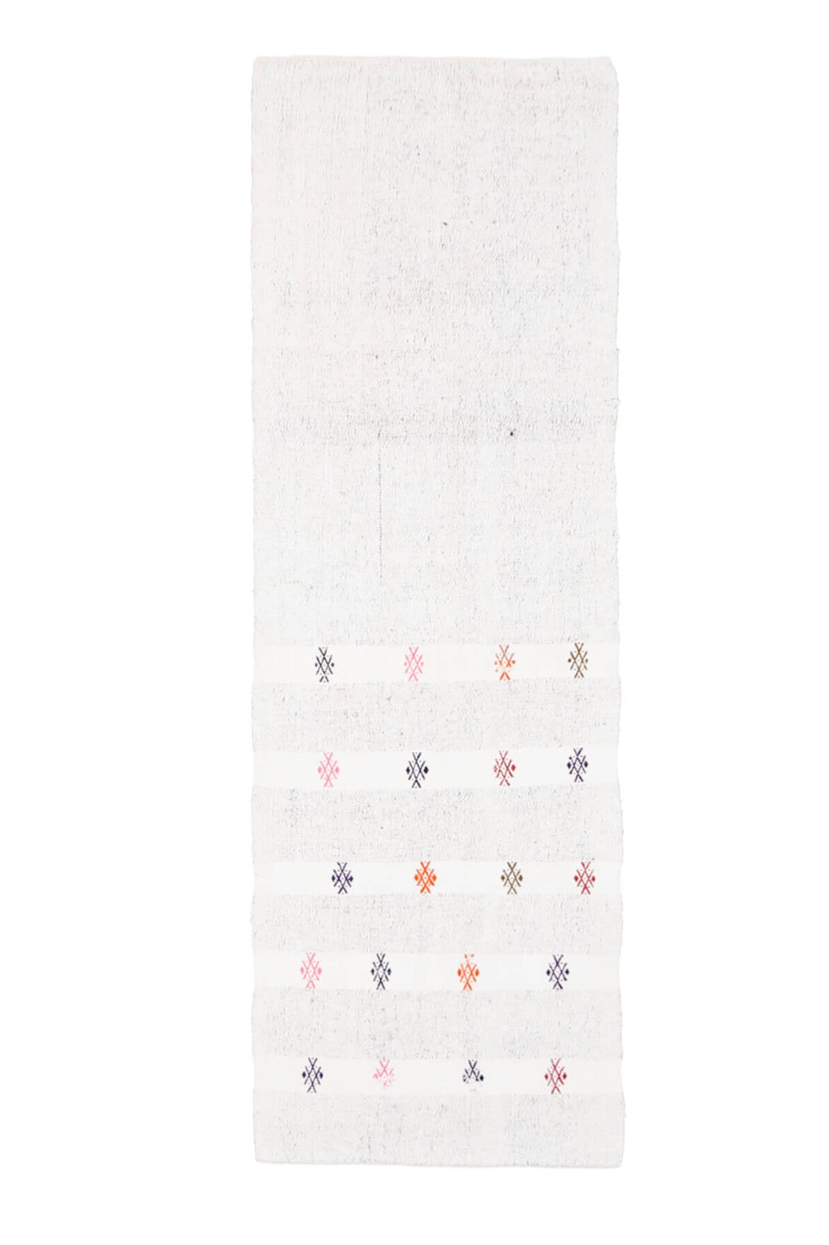 2x7 Wool Vintage Flatweave Runner Rug