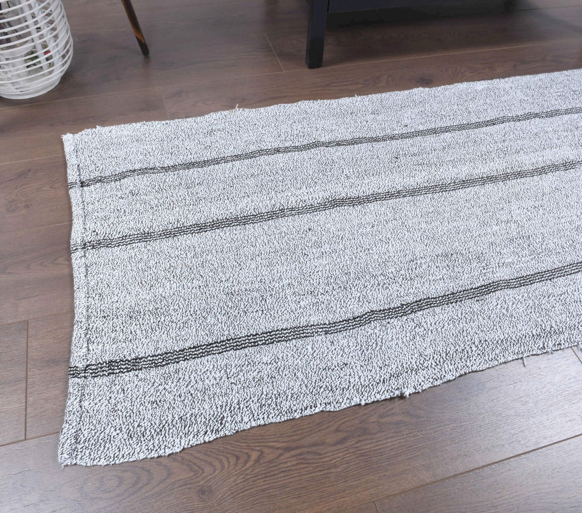 2x7 Wool Vintage Kilim Runner Rug