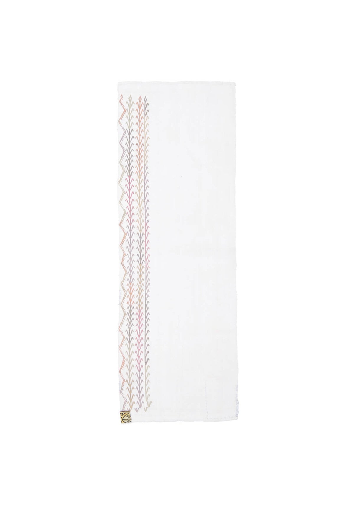 El yapımı vintage yolluk 71x211 cm i̇kat desenli yün - farklı açıdan görünüm