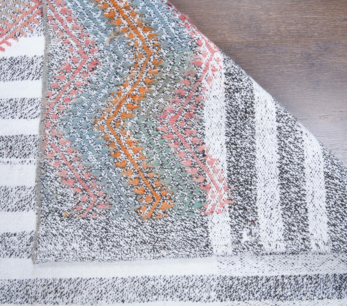 2x7 Wool Vintage Kilim Runner Rug