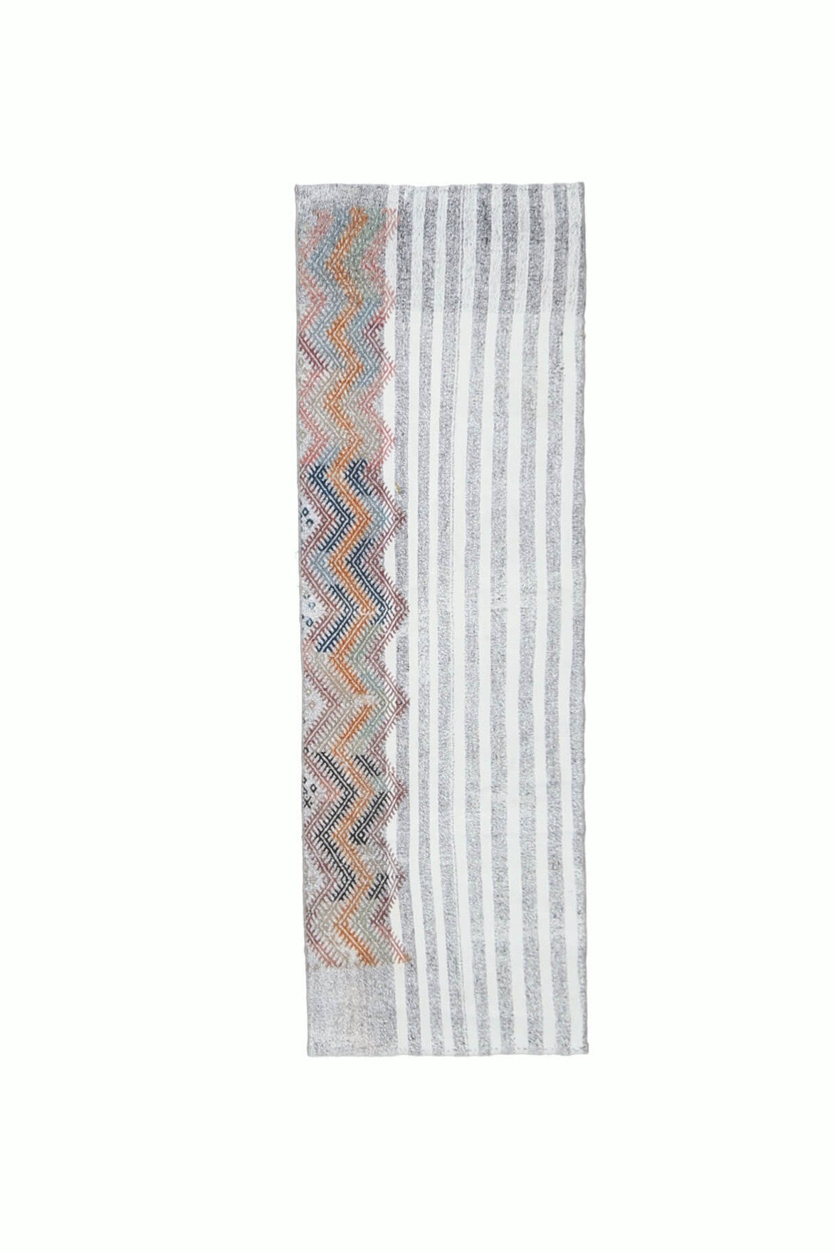 2x7 Wool Vintage Kilim Runner Rug