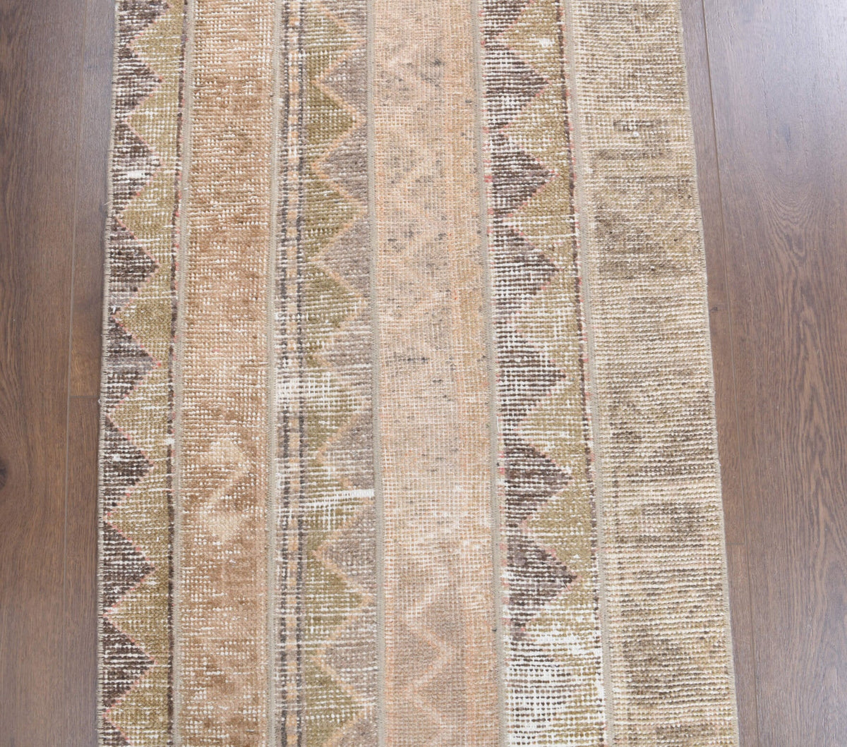 El yapımı vintage yolluk 71x254 cm oryantal desenli yün - mekan görünümü