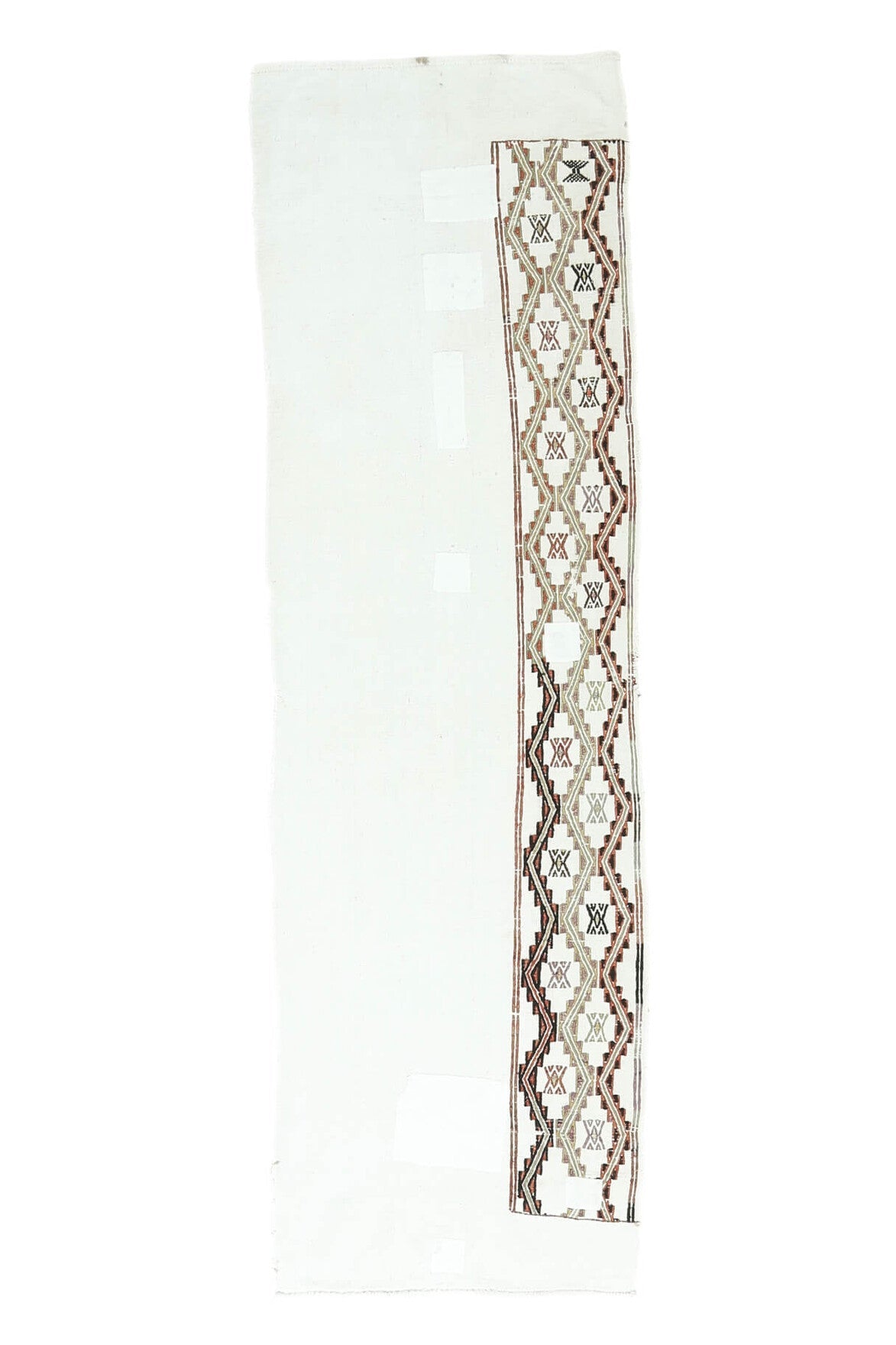 El yapımı vintage yolluk 71x234 cm düz desenli yün - açık alan görünümü