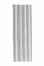 El yapımı vintage yolluk 74x229 cm çizgili desenli yün - detay görünümü