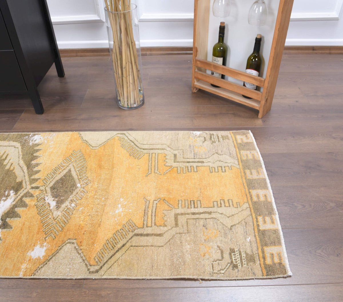 2x8 Wool Oushak Vintage Runner Rug