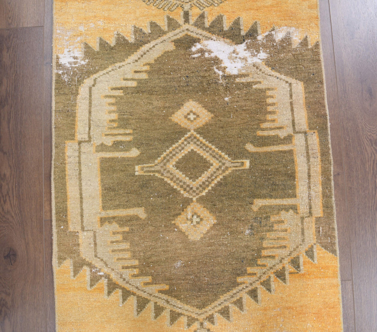 2x8 Wool Oushak Vintage Runner Rug