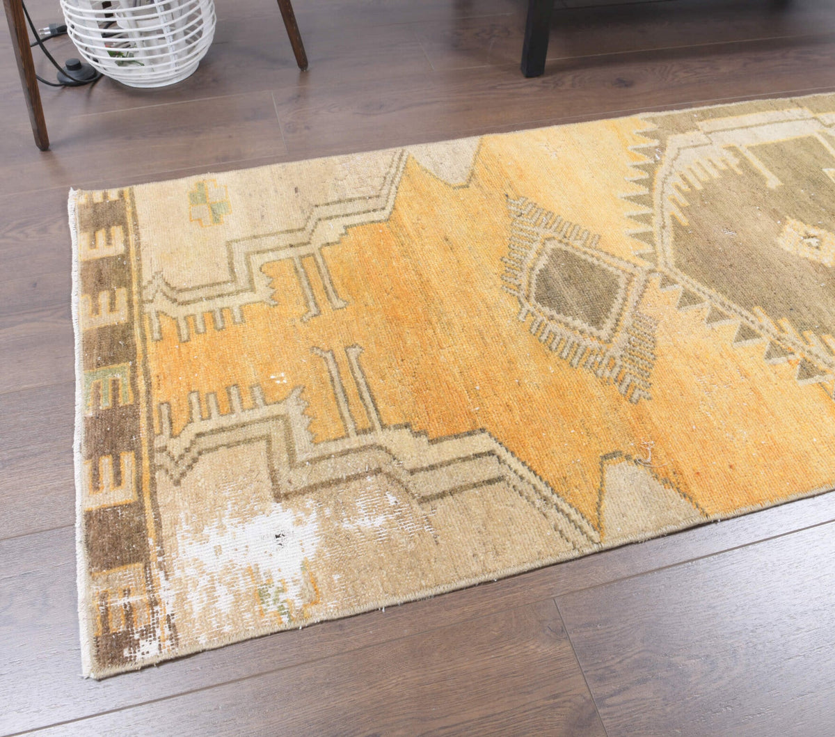 2x8 Wool Oushak Vintage Runner Rug