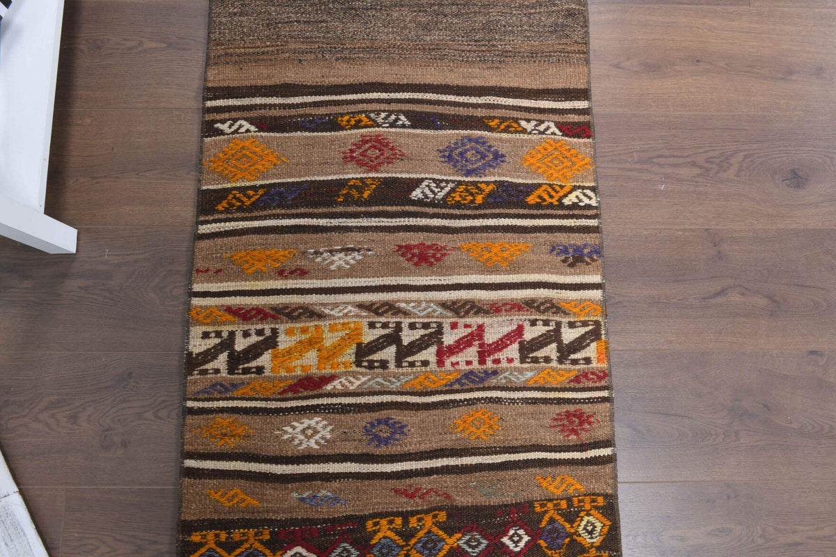 2x8 Handmade Turkish Kilim Runner Rug