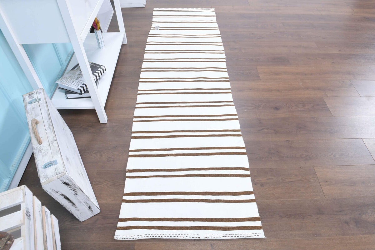 2x8 Wool Vintage Kilim Runner Rug