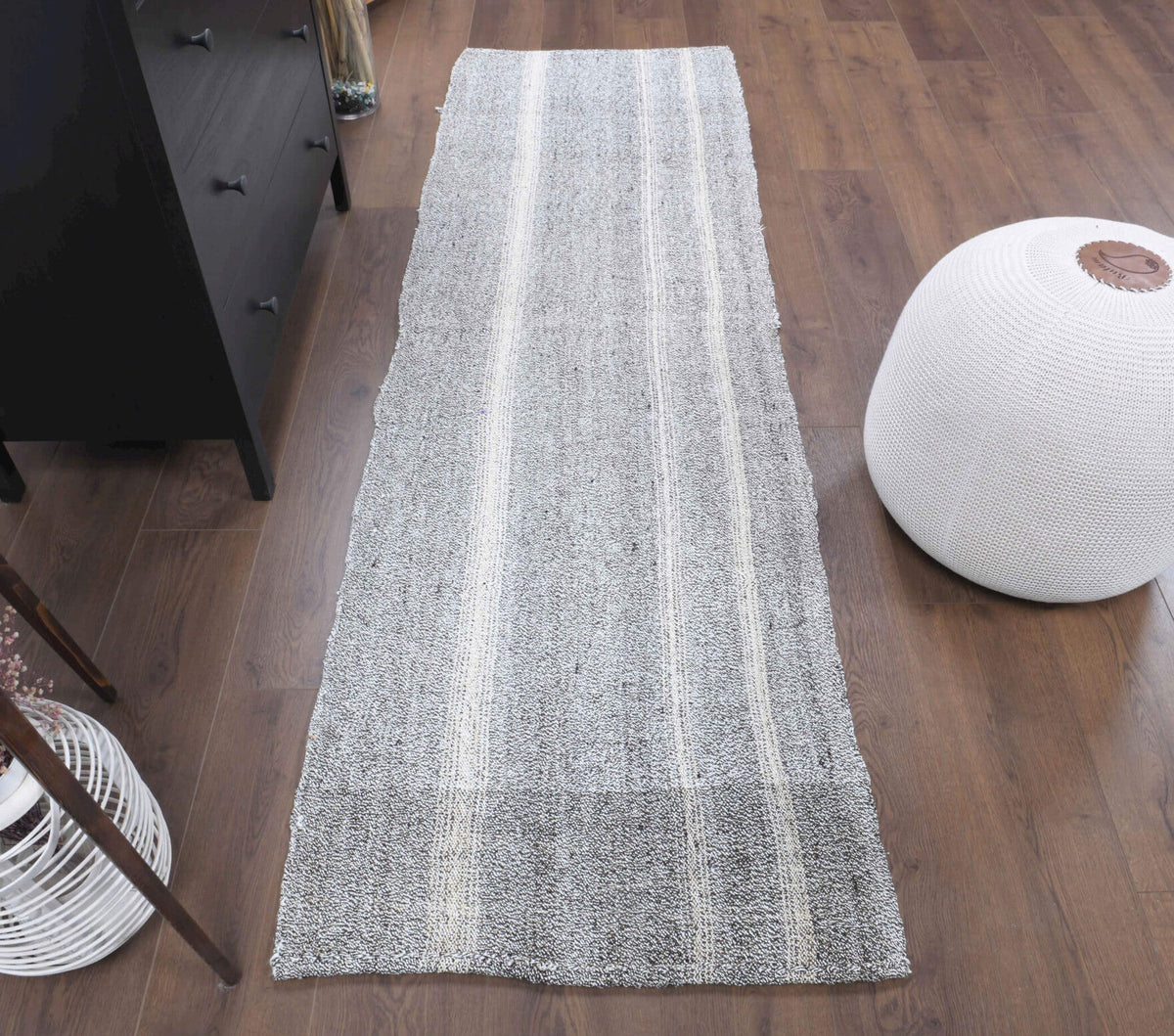 2x8 Wool Vintage Kilim Runner Rug