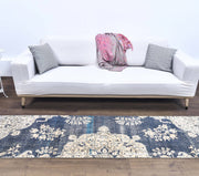 El yapımı vintage yolluk 61x244 cm çiçek desenli desenli yün - detay görünümü