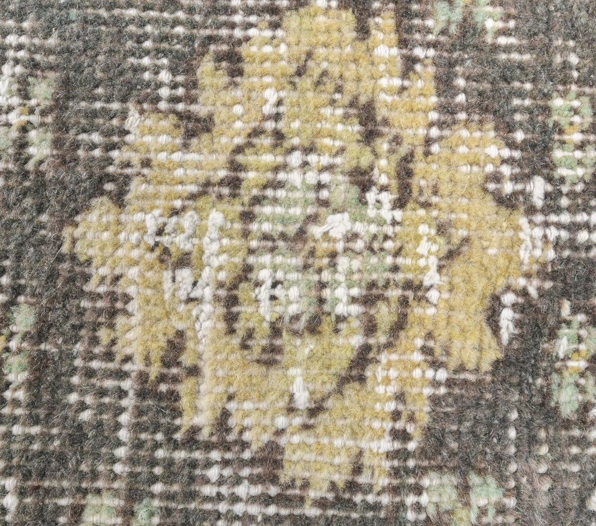 3x10 Vintage Oushak Faded Yellow Runner