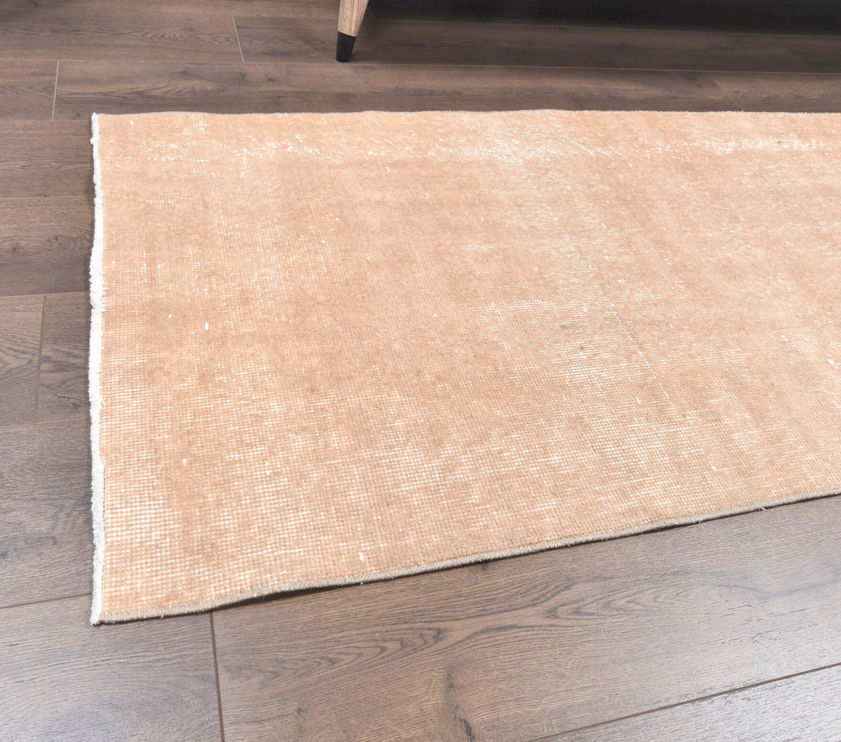 Vintage Oushak Brown Runner Rug