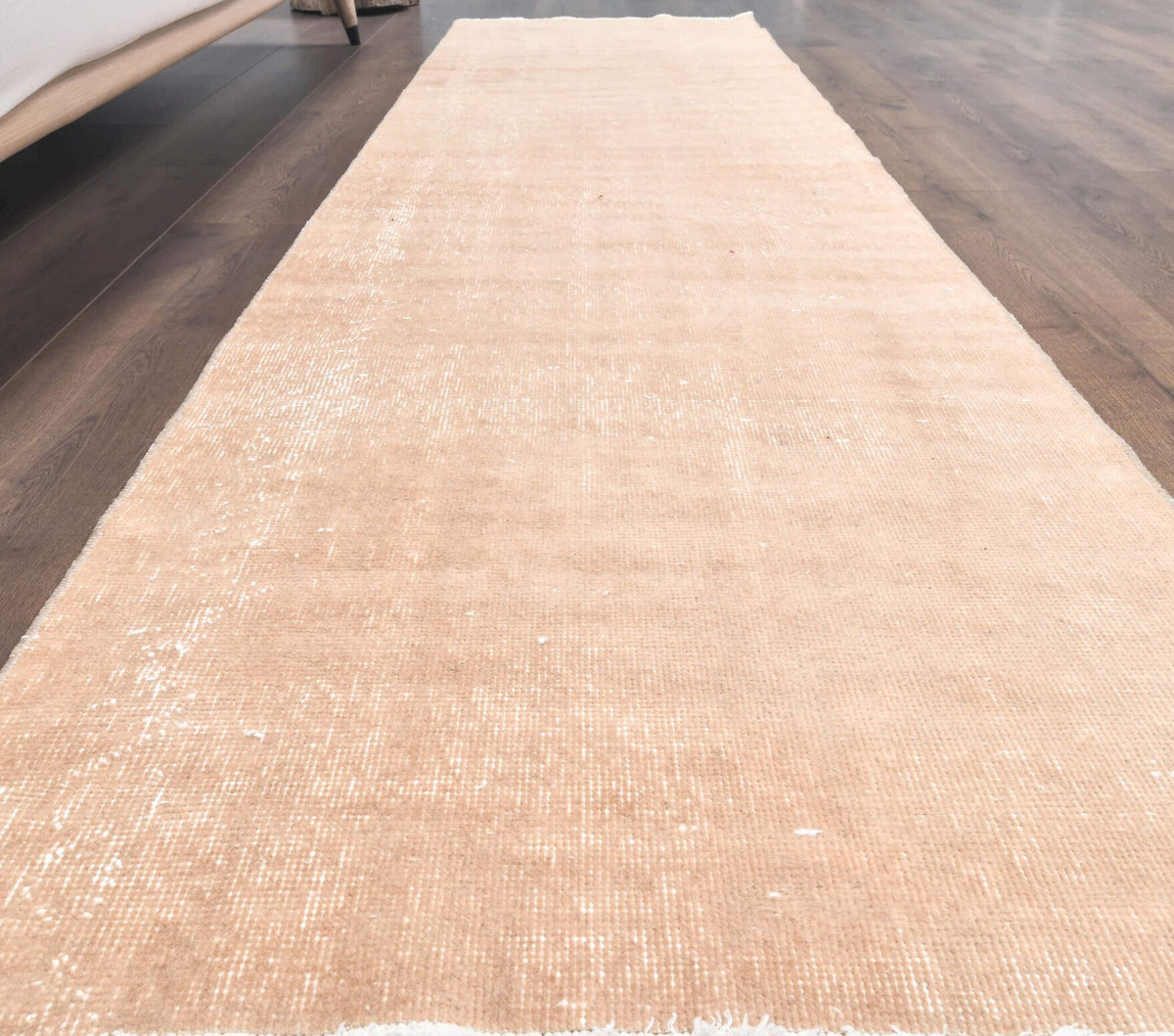 Vintage Oushak Brown Runner Rug