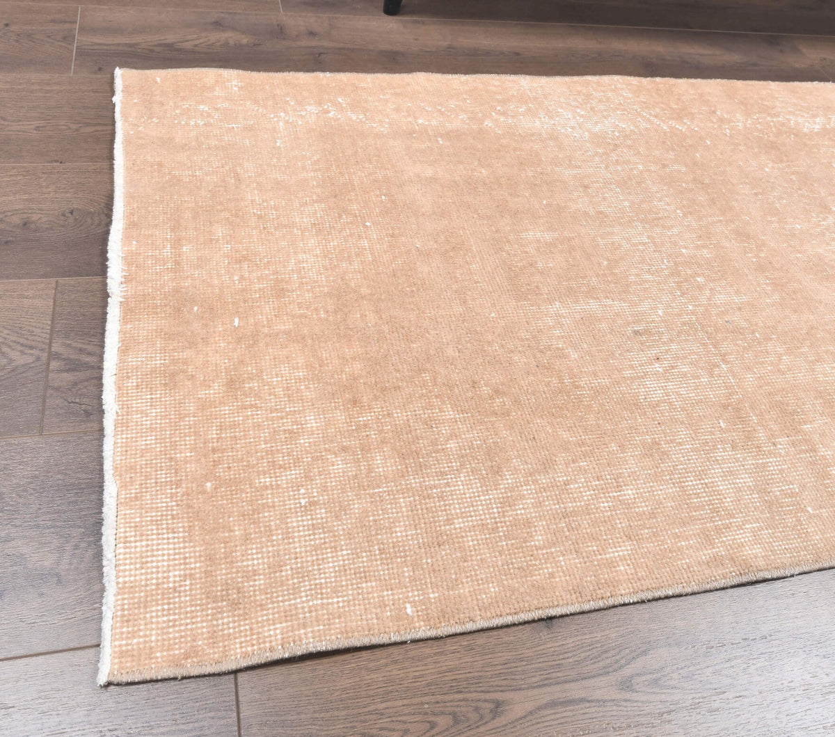 Vintage Oushak Brown Runner Rug