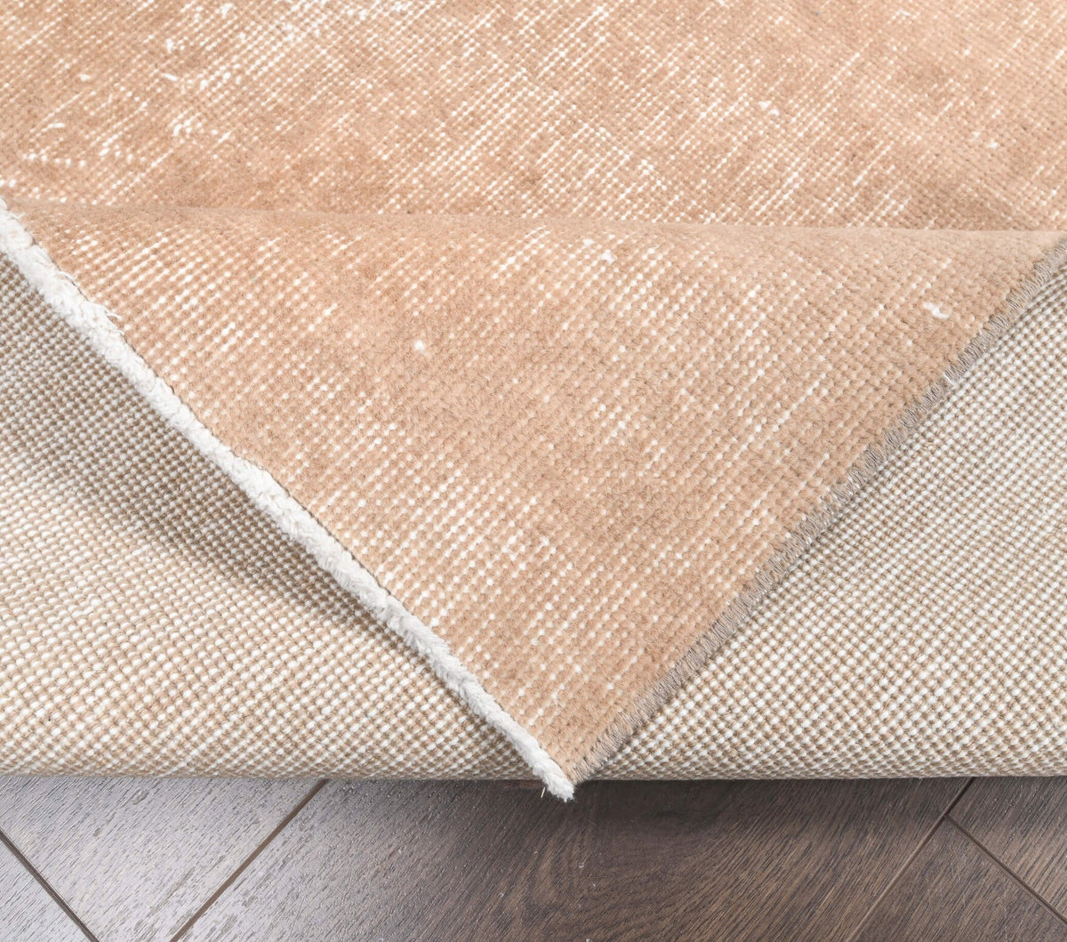 Vintage Oushak Brown Runner Rug