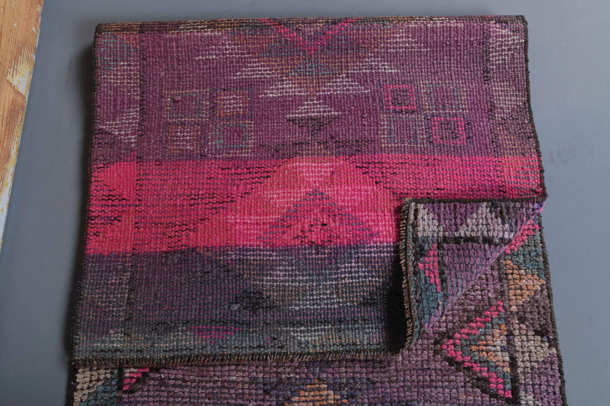 Vintage Purple Runner Rug