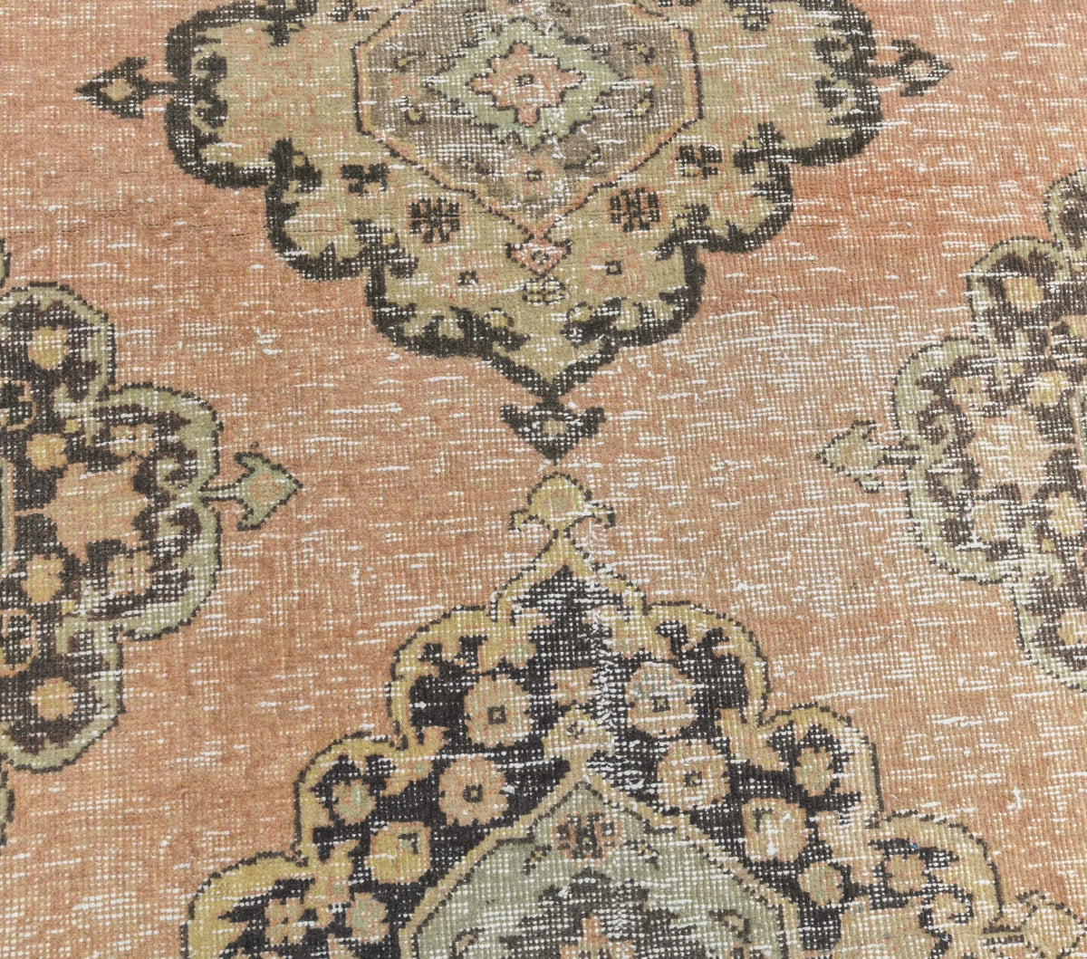 El yapımı vintage yolluk 91x305 cm oryantal desenli yün - mekan görünümü