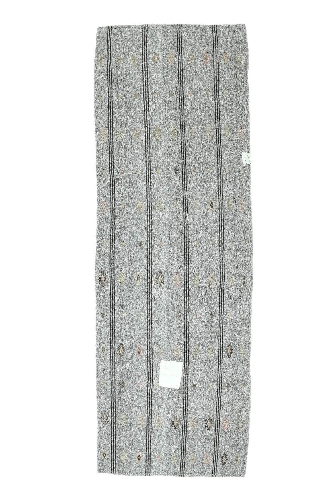 3x10 Vintage Kilim Striped Runner Rug