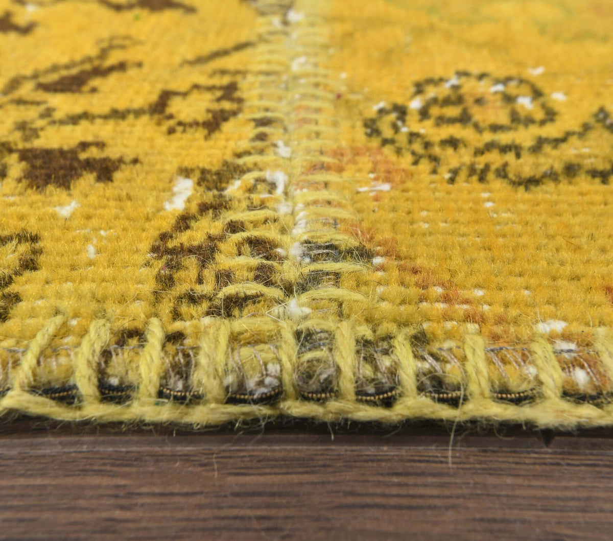 El yapımı vintage yolluk 79x300 cm oryantal desenli yün - desen detayı