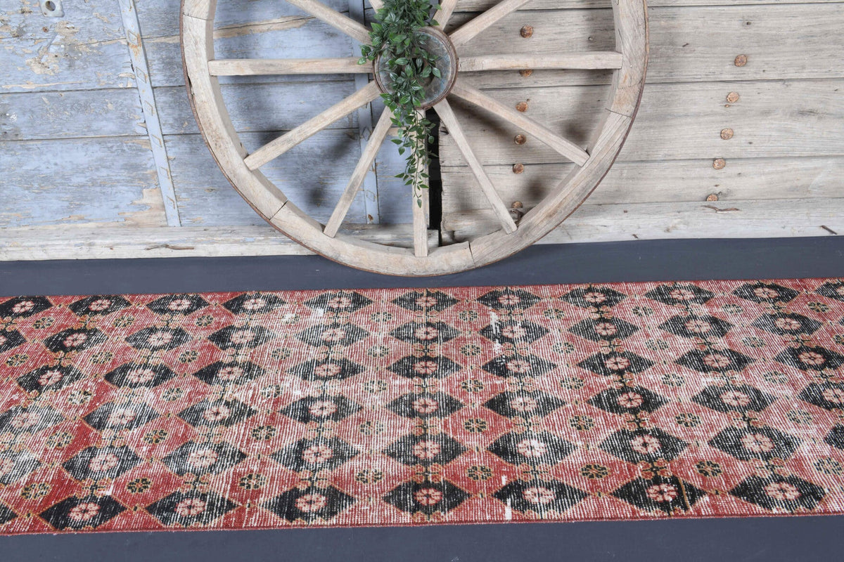 3x10 Wool Antique Runner Rug
