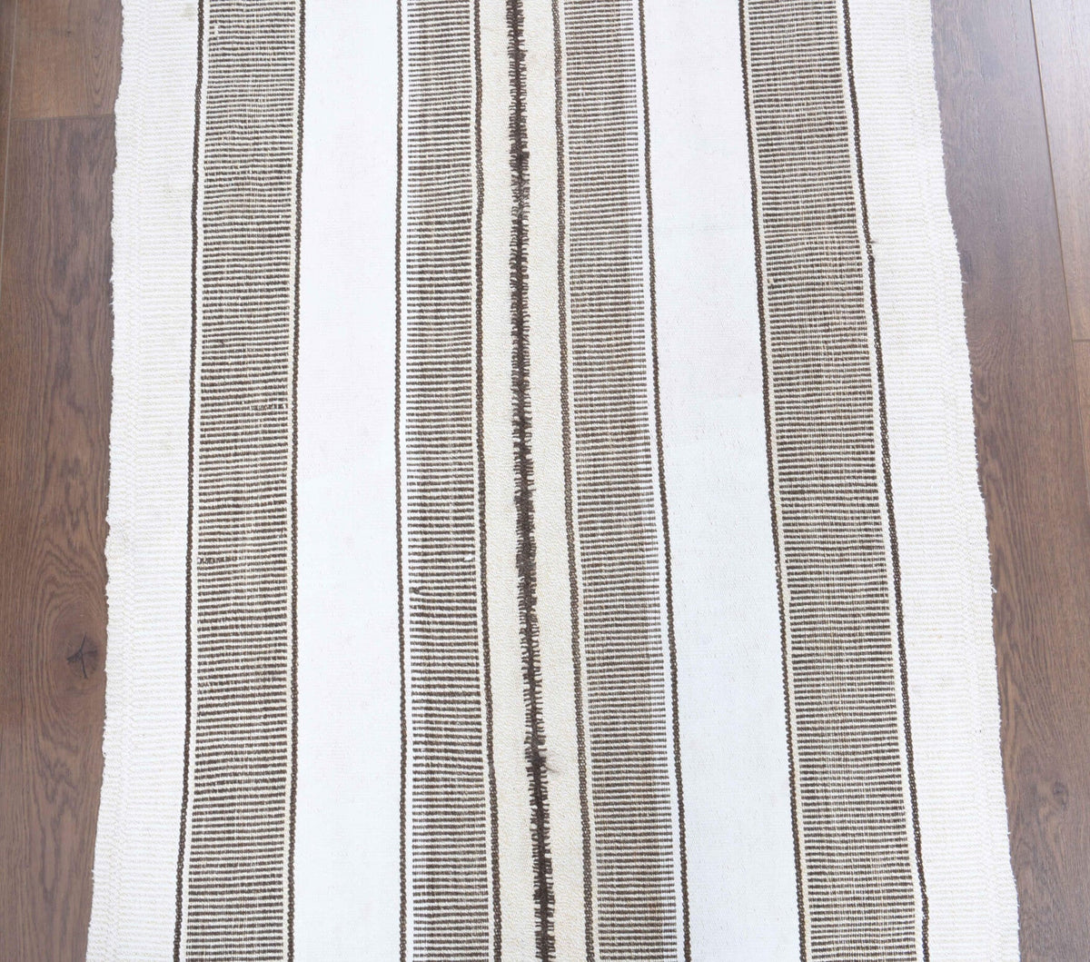 El yapımı vintage yolluk 94x290 cm kilim desenli yün - mekan görünümü