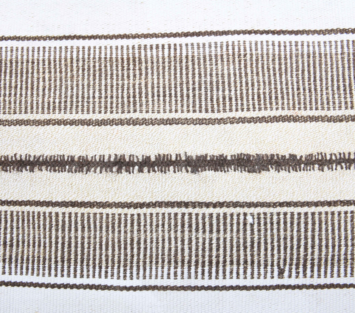 El yapımı vintage yolluk 94x290 cm kilim desenli yün - üstten görünüm