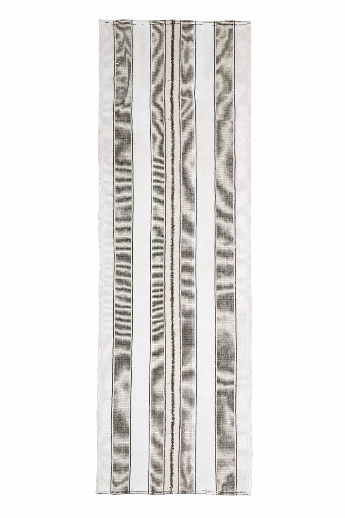 El yapımı vintage yolluk 94x290 cm kilim desenli yün - farklı açıdan görünüm