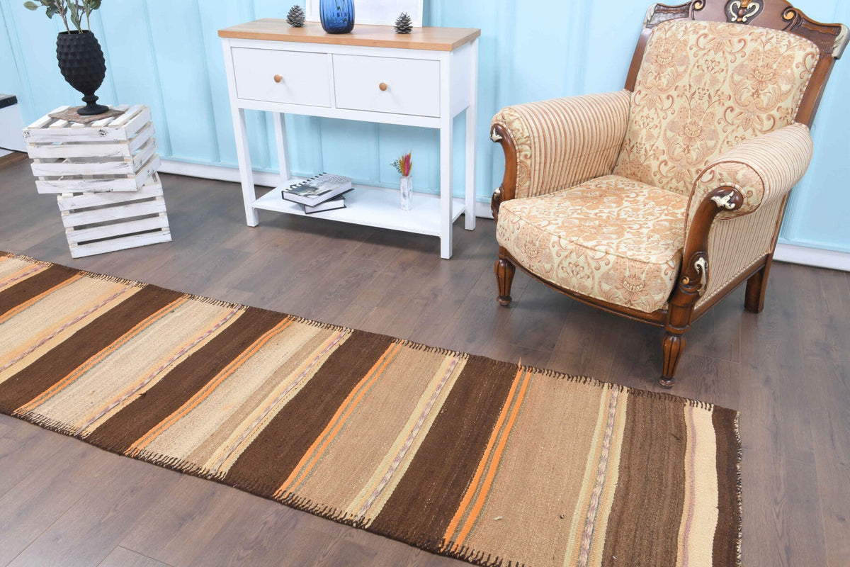 3x10 Wool Vintage Runner Rug