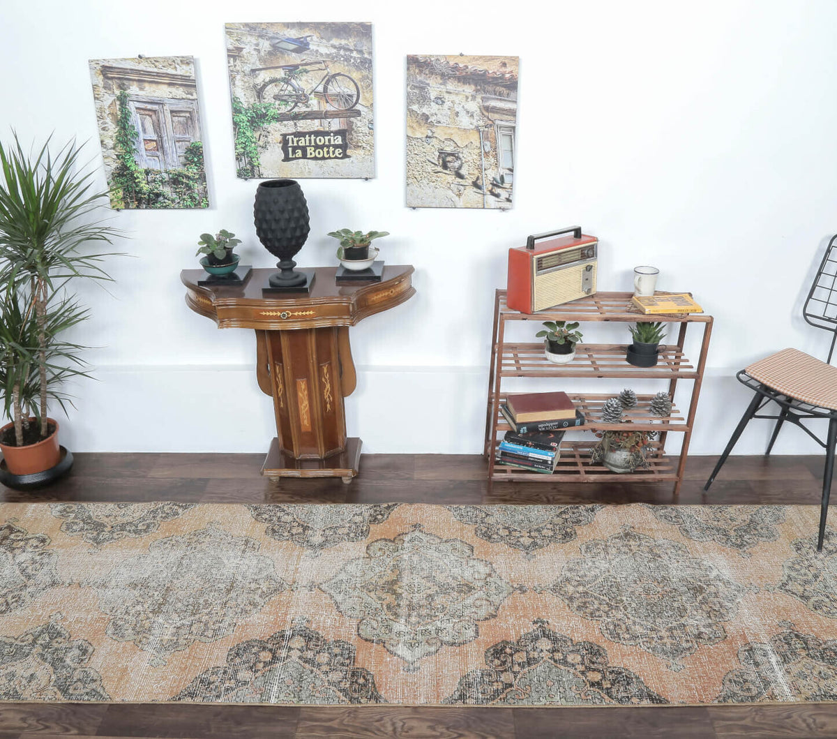 Cemile - Distressed Oriental Oushak Runner