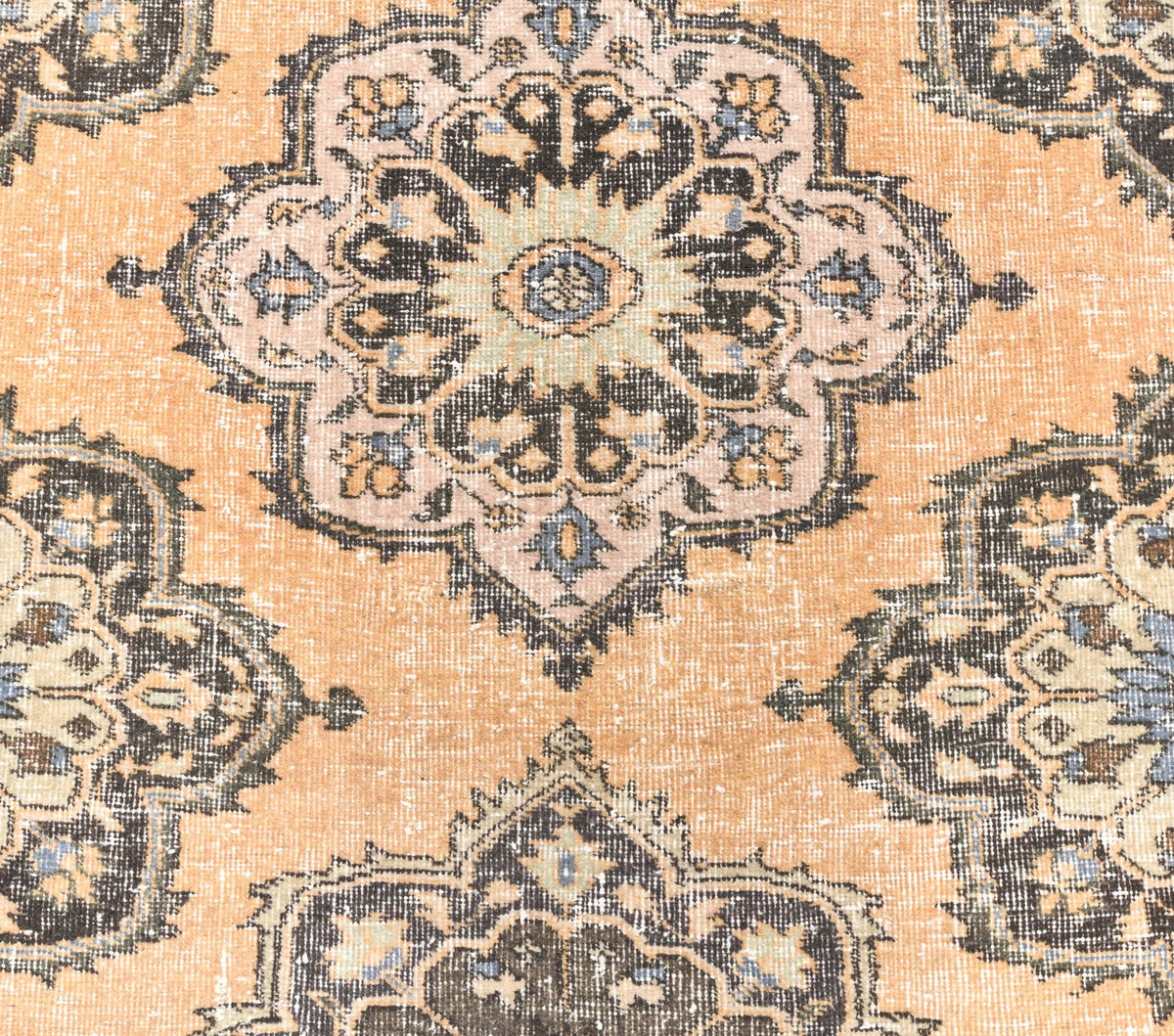 El yapımı vintage yolluk 89x345 cm çiçek desenli desenli yün - mekan görünümü