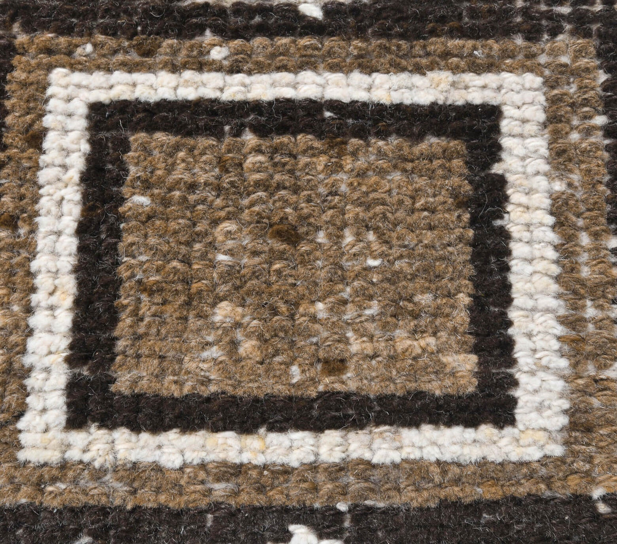 El yapımı vintage yolluk 91x323 cm tribal desenli yün - desen detayı