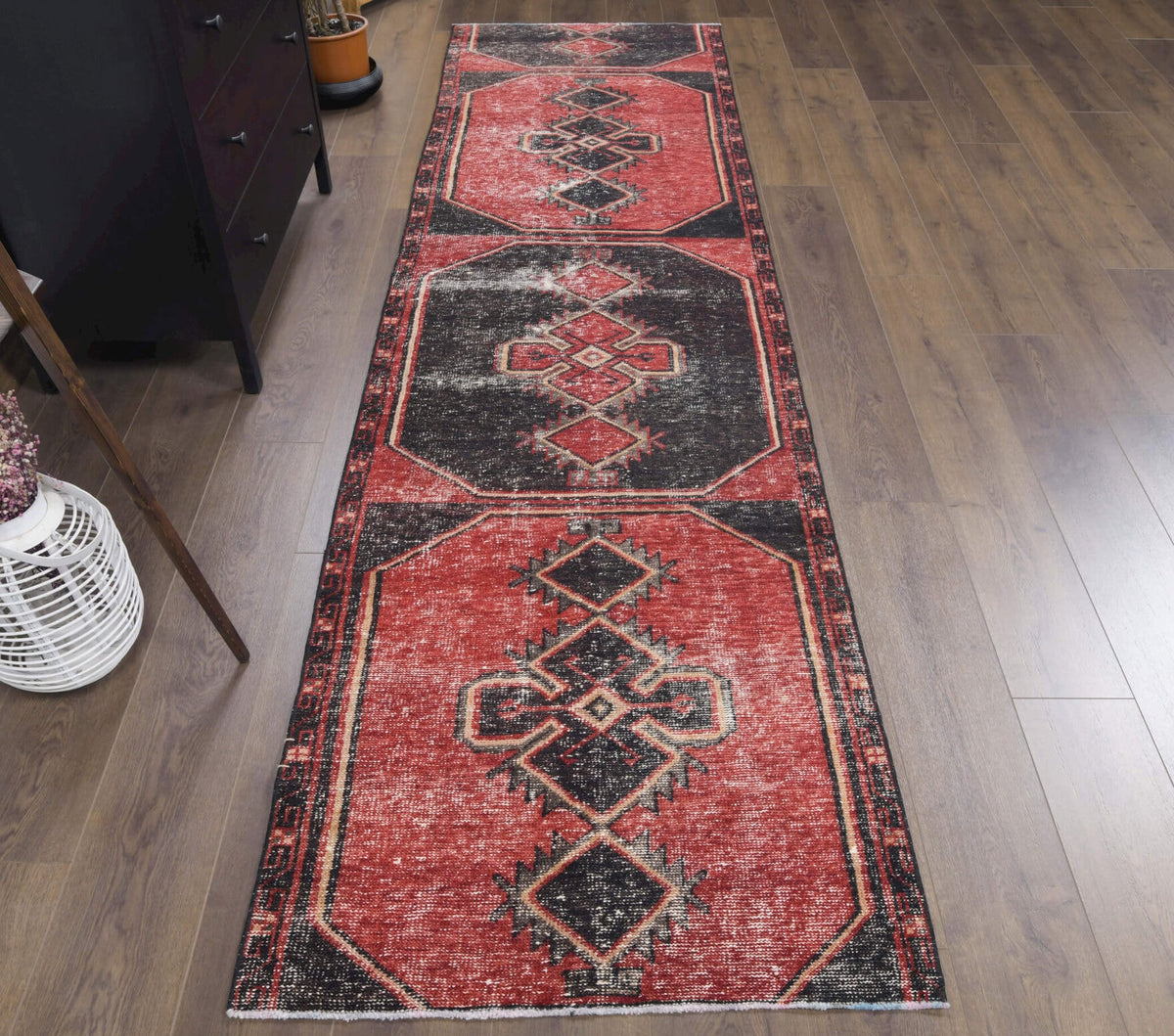 Vintage Red Runner Rug