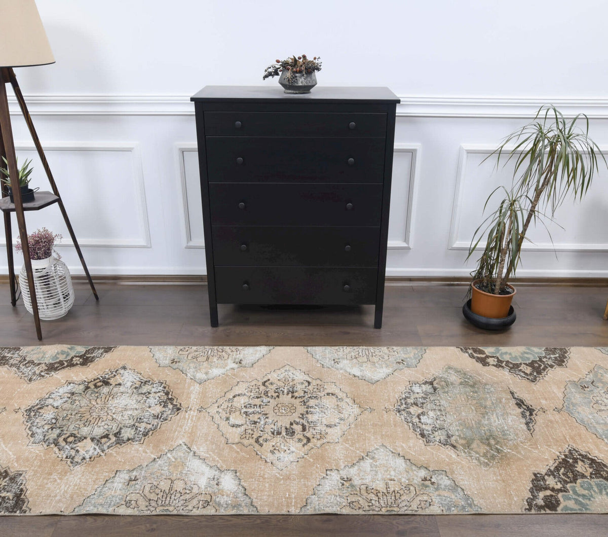 Vintage Beige Runner Rug