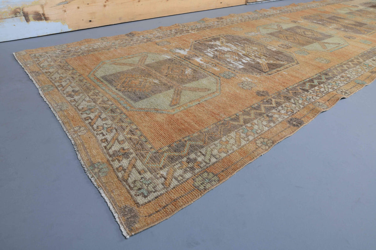 Vintage Orange Runner Rug