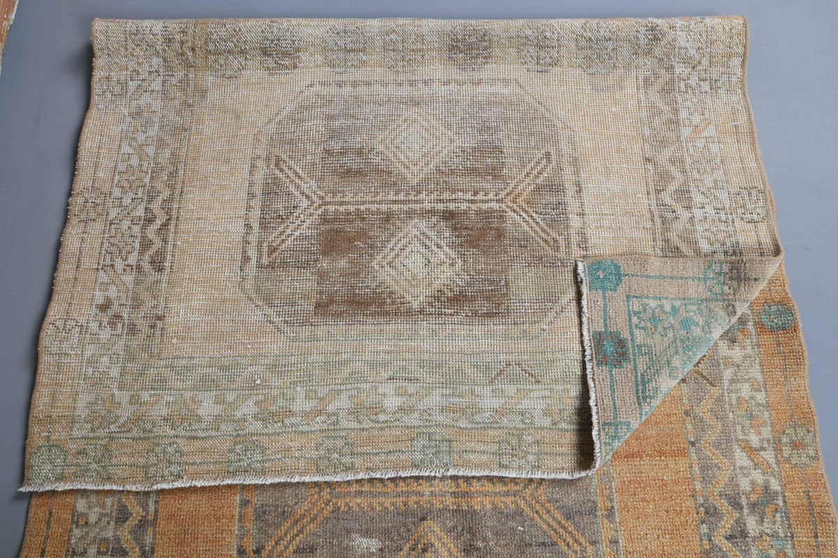 Vintage Orange Runner Rug