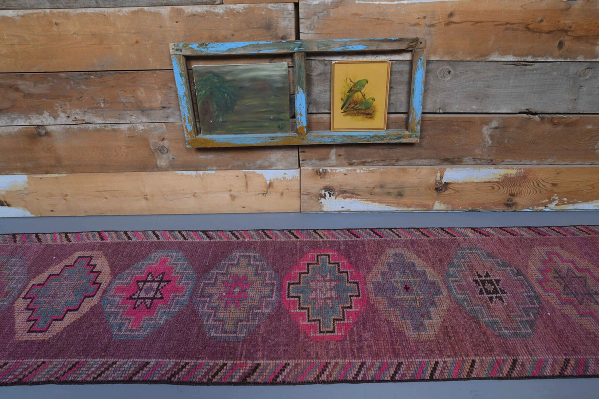 Vintage Purple Runner Rug