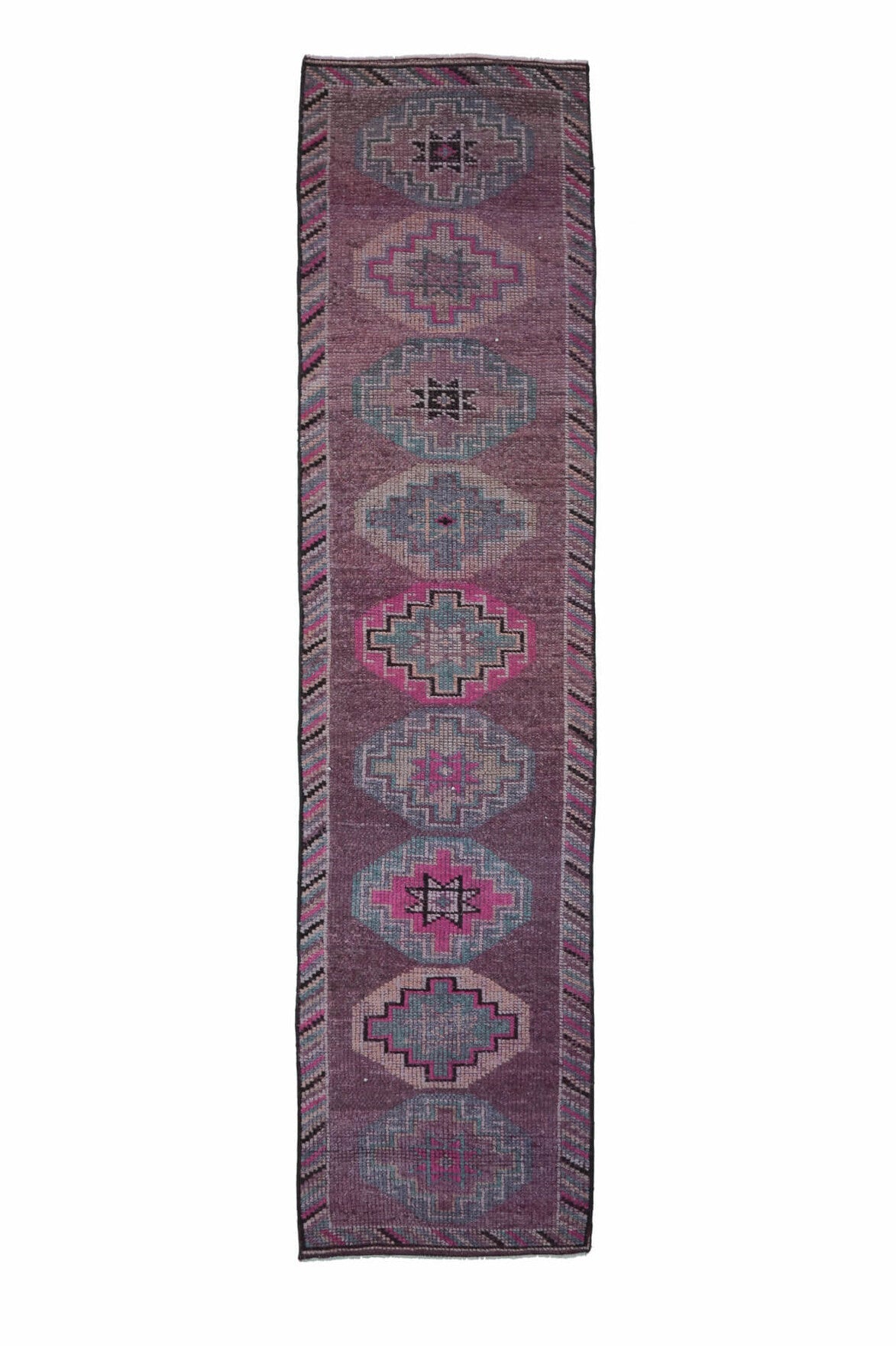 Vintage Purple Runner Rug