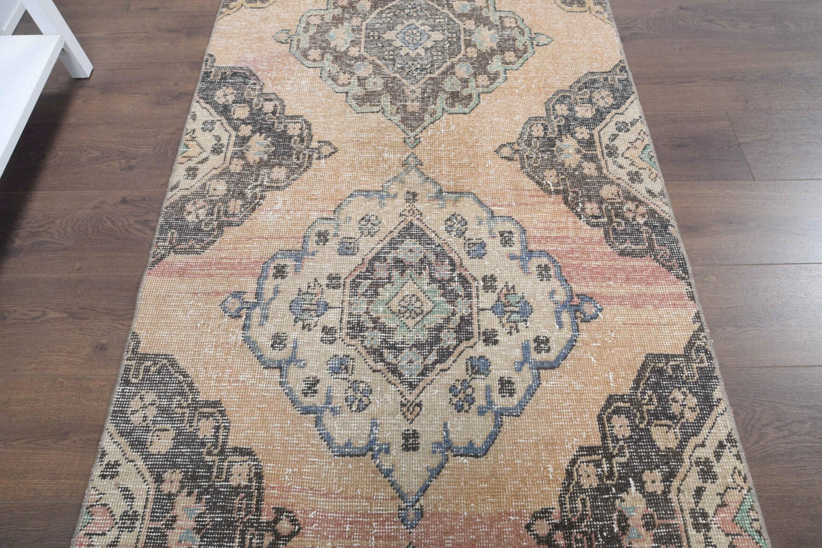 Oushak Ikat Pattern Runner Rug