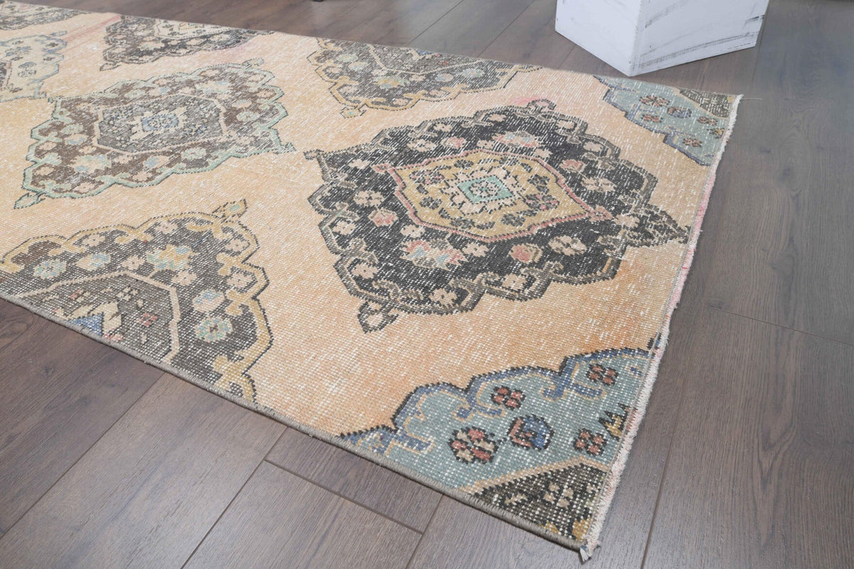Oushak Ikat Pattern Runner Rug