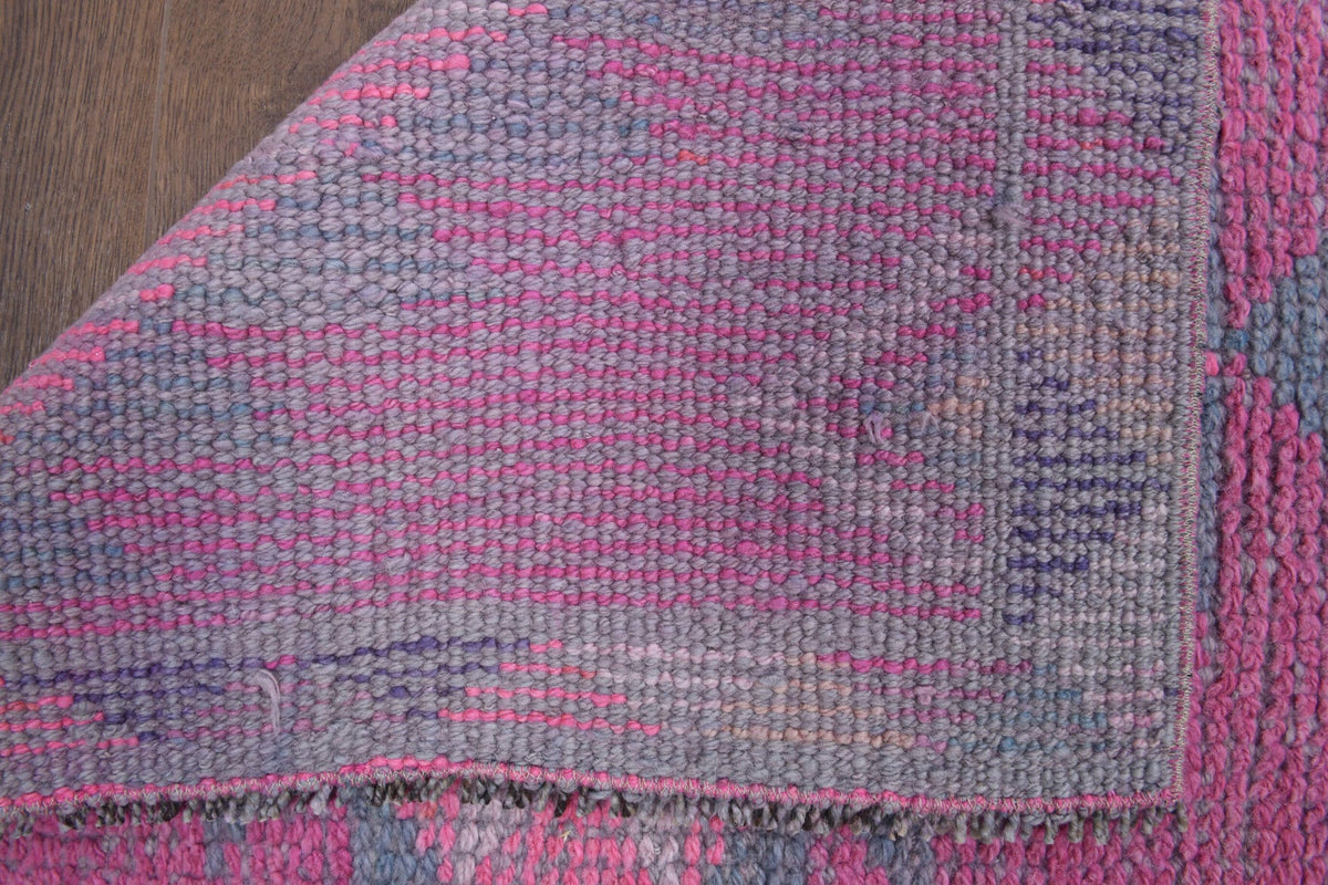 Vintage Hand-Knotted Runner Rug