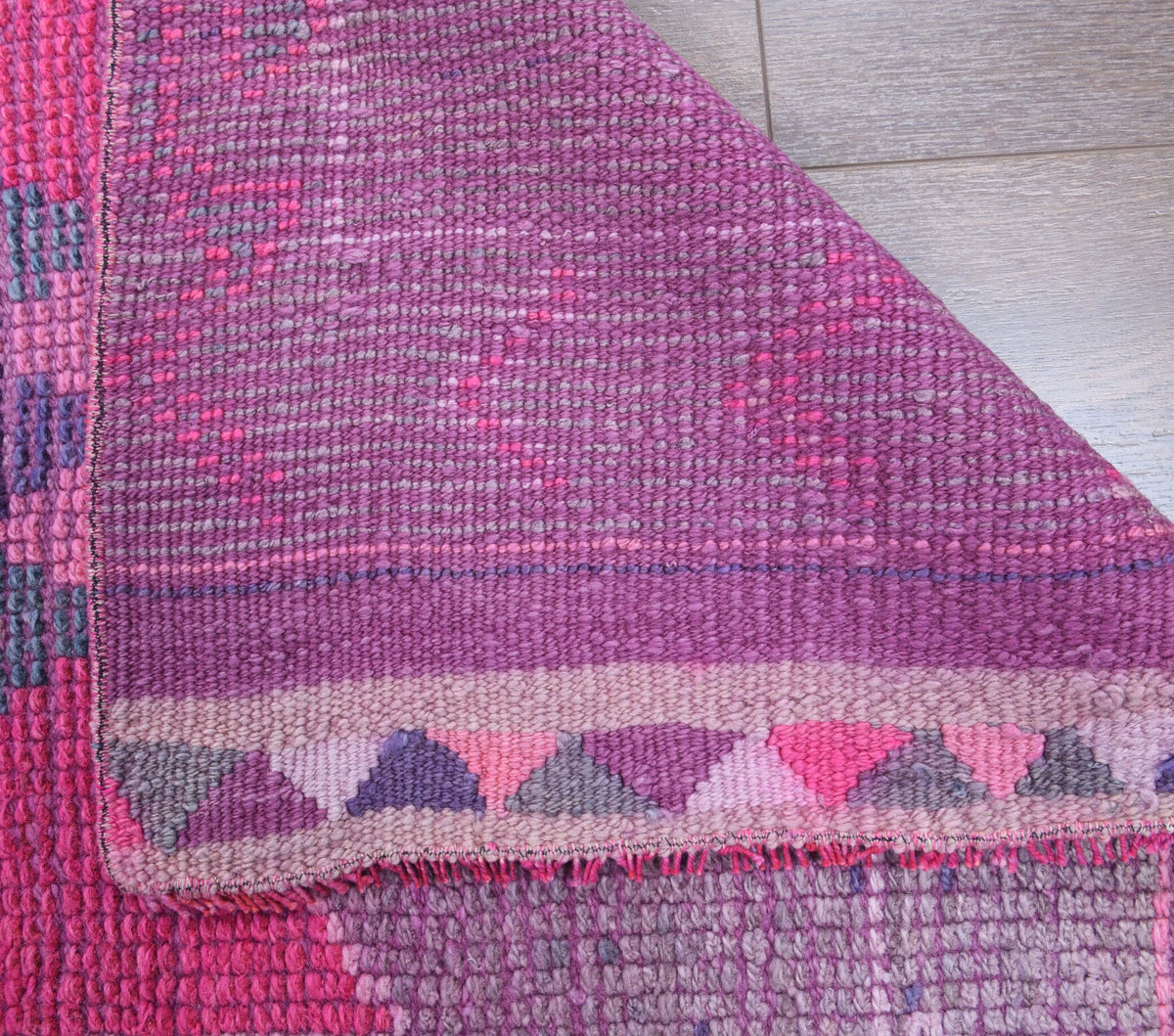 Vintage Hand-Knotted Runner Rug