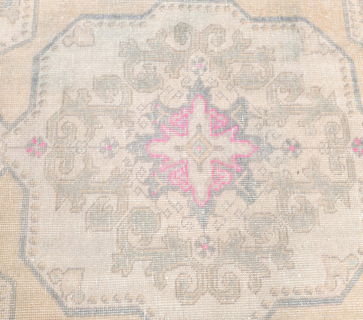 El yapımı vintage yolluk 94x325 cm çiçek desenli desenli yün - mekan görünümü