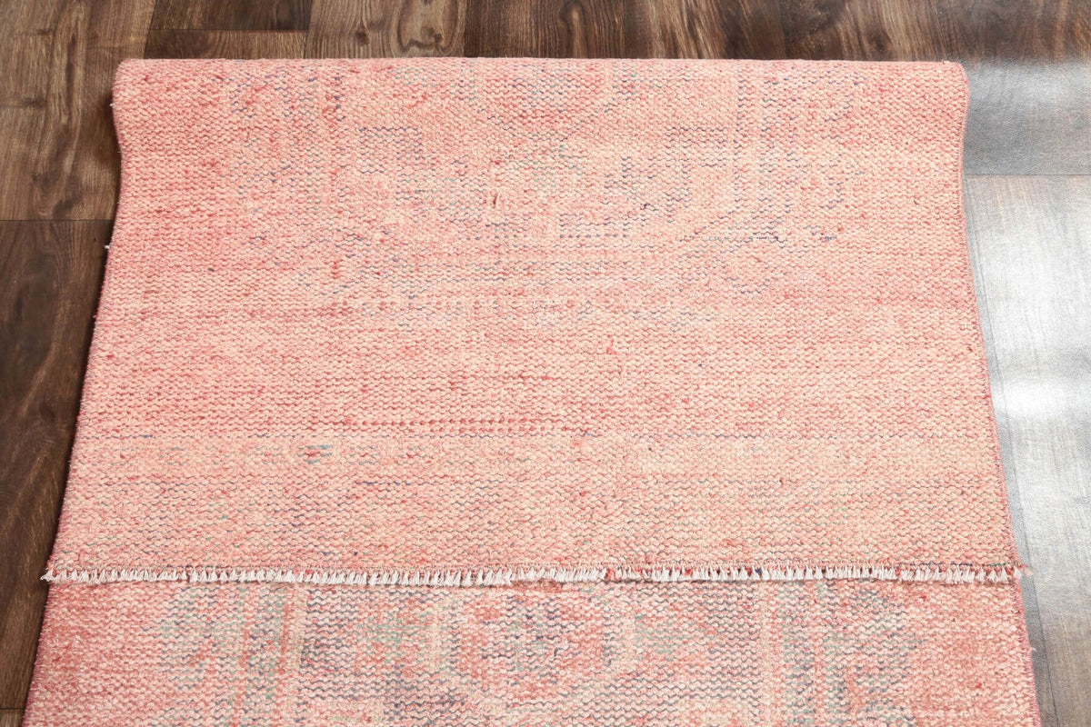 Vintage Anatolian Pink Runner Rug