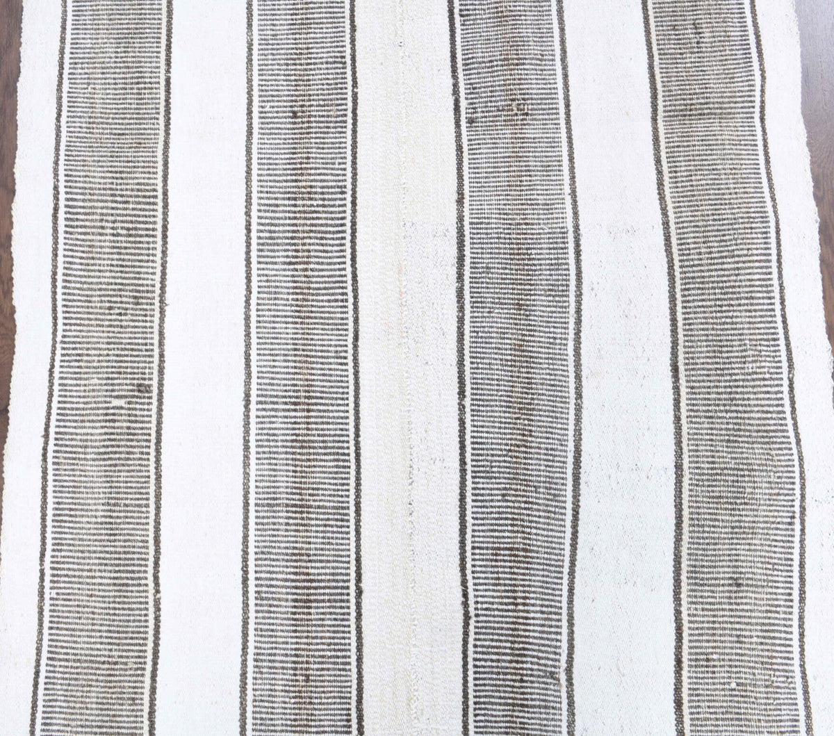 El yapımı vintage yolluk 91x340 cm kilim desenli yün - desen detayı