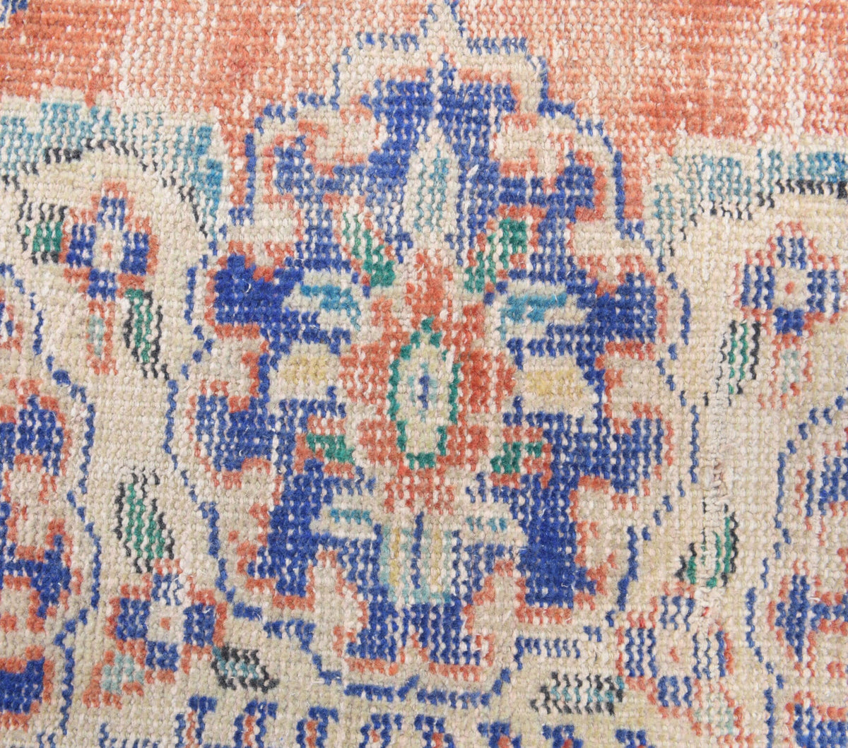 El yapımı vintage yolluk 81x345 cm oryantal desenli yün - mekan görünümü