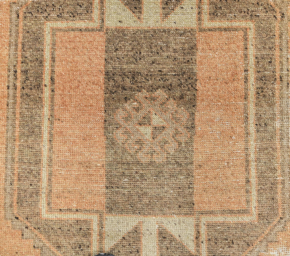 El yapımı vintage yolluk 86x378 cm geometrik desenli yün - mekan görünümü